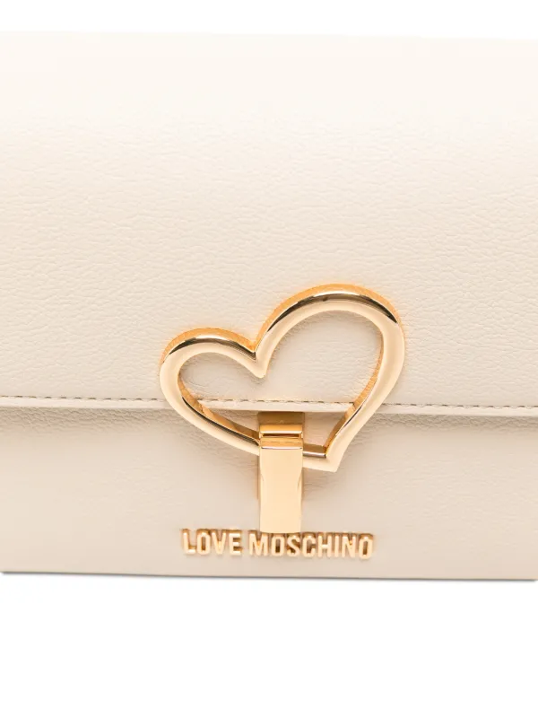 Love Moschino Heart Chain Crossbody Bag | Neutrals | FARFETCH
