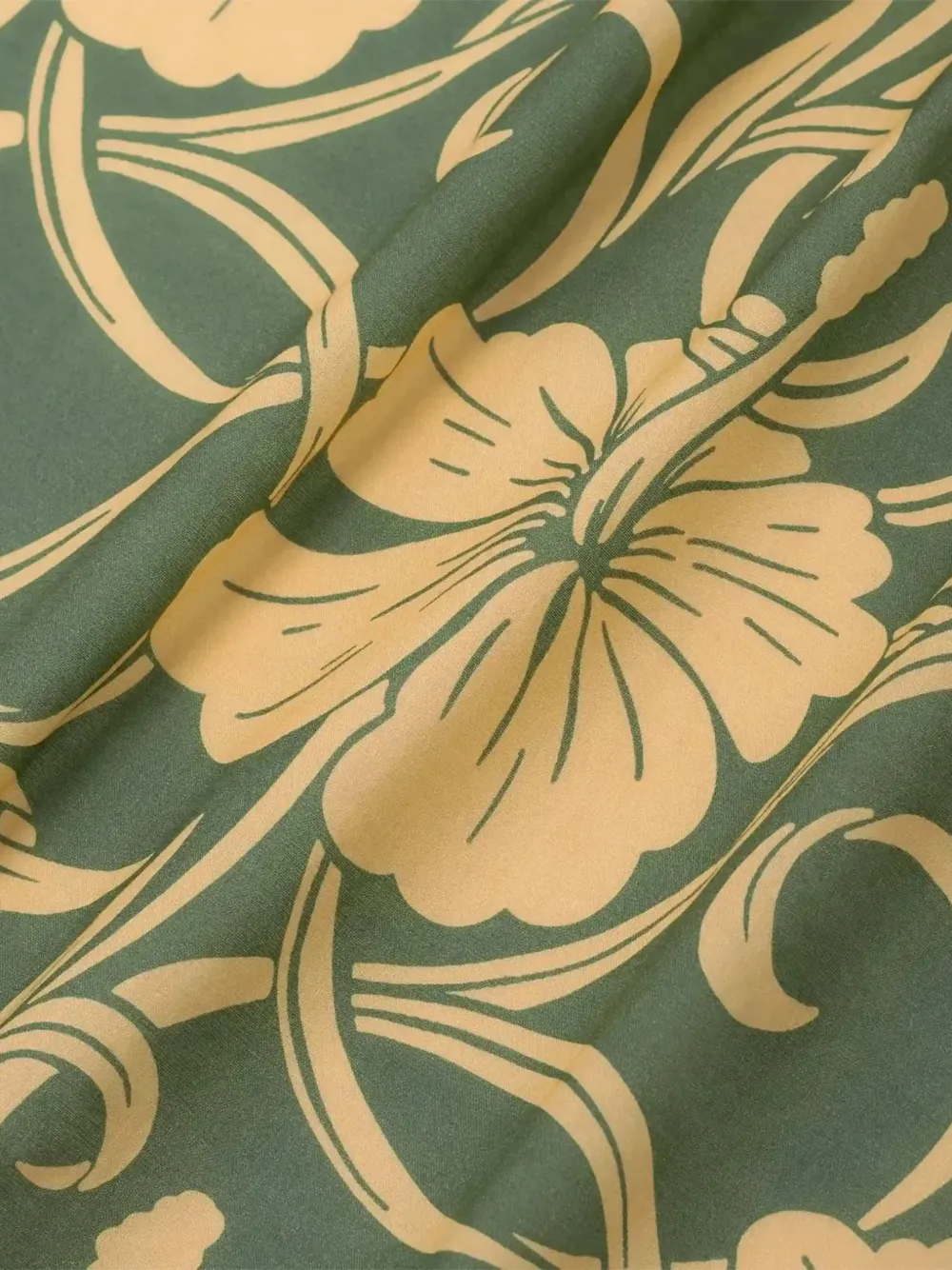 Drôle De Monsieur Overhemd met bloemenprint Groen