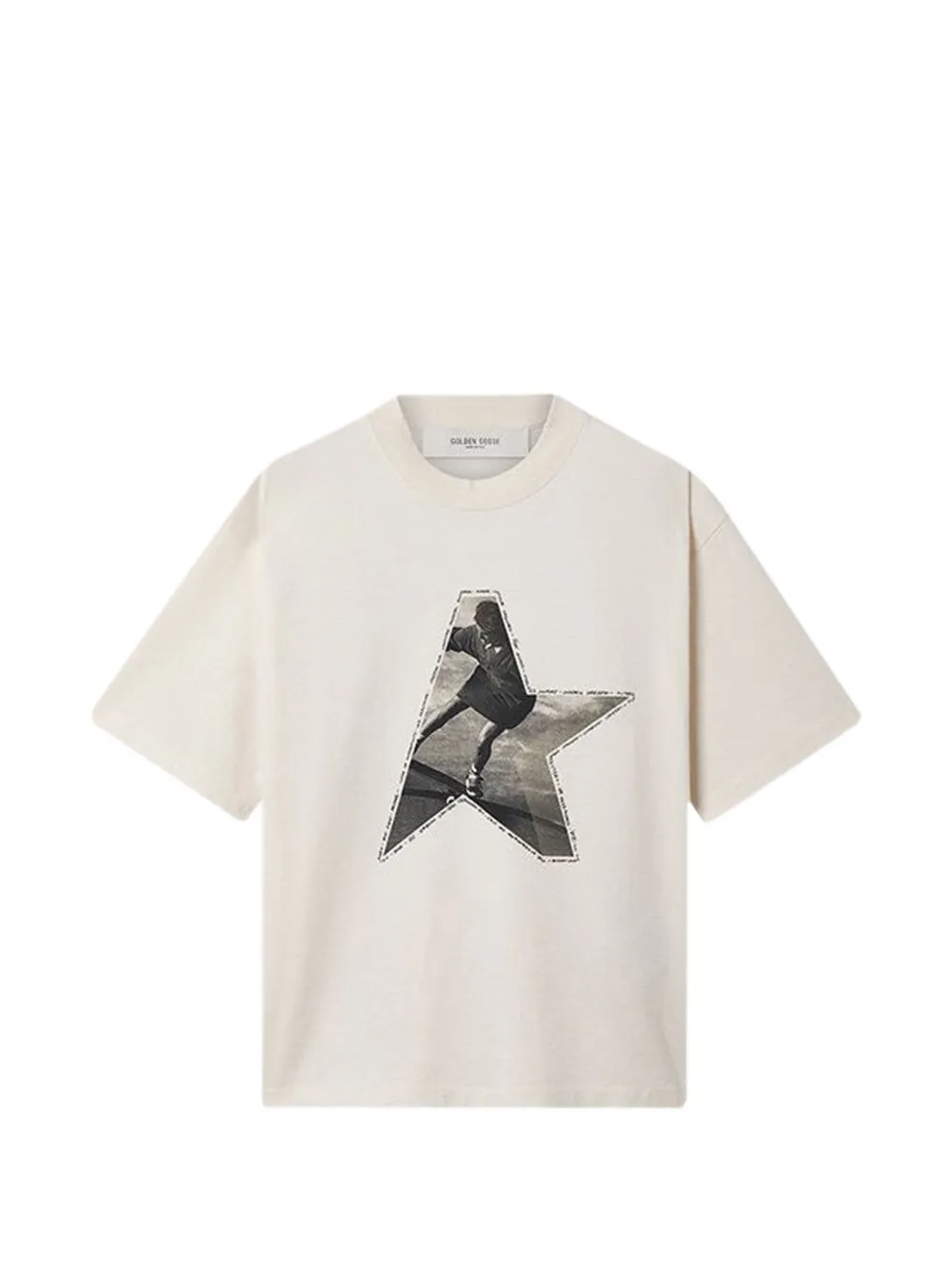 Golden Goose star-print T-shirt - Toni neutri