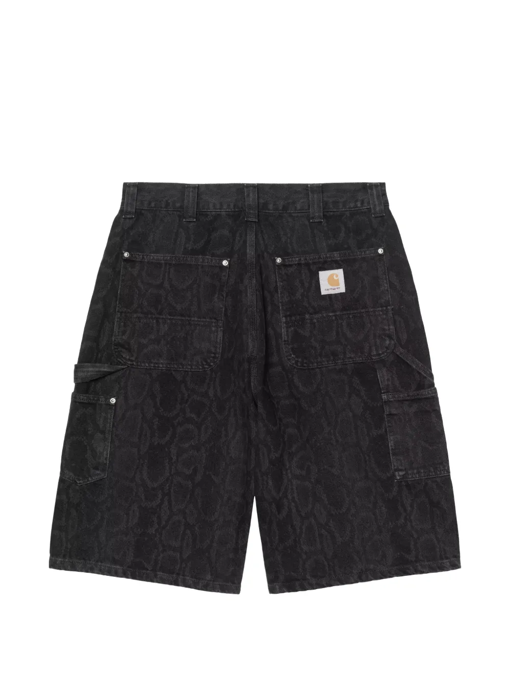 Carhartt WIP OG Doible Knee Snake Print Shorts | Grey | FARFETCH