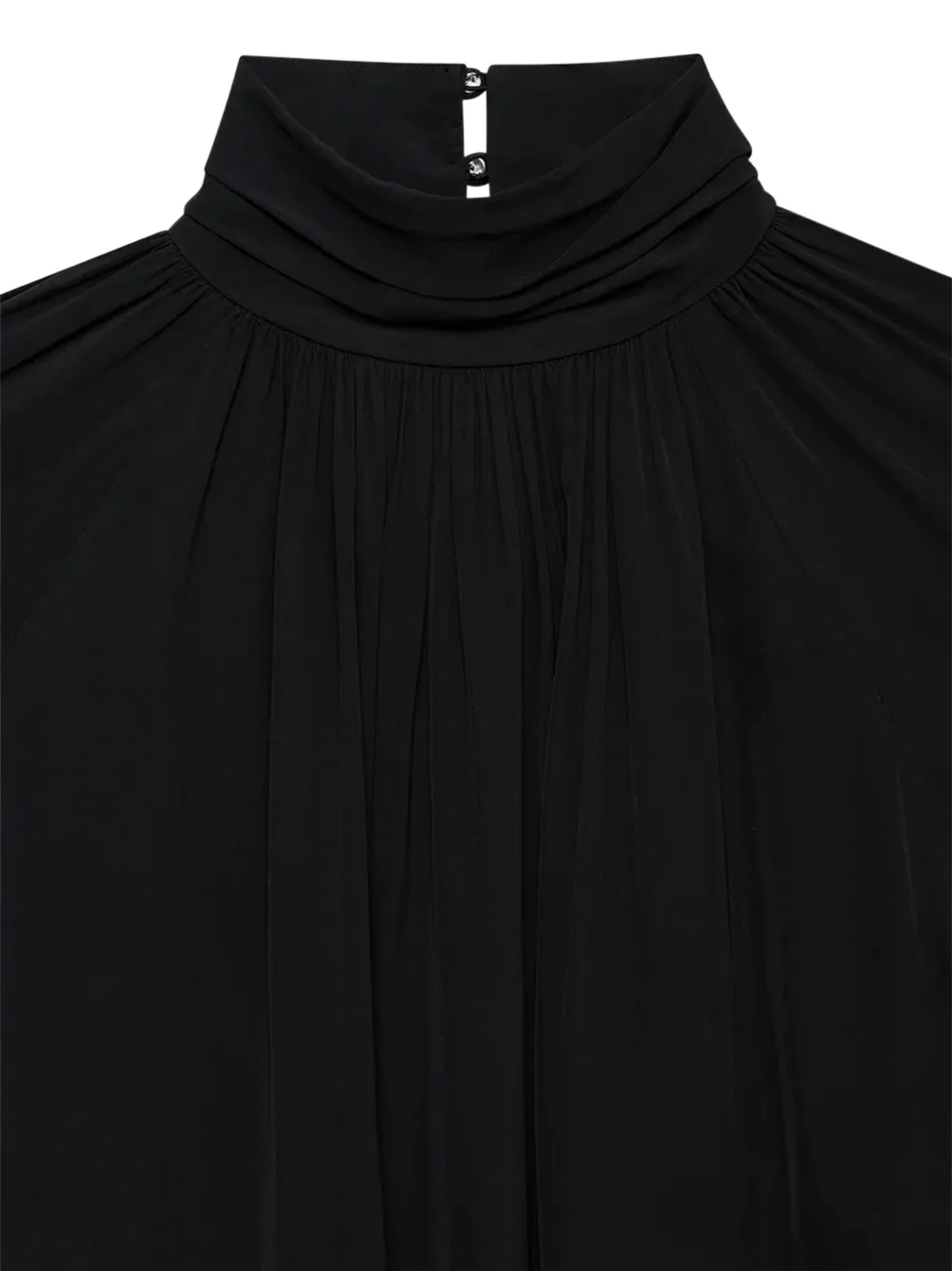  Anine Bing Draped Blouse - Black 