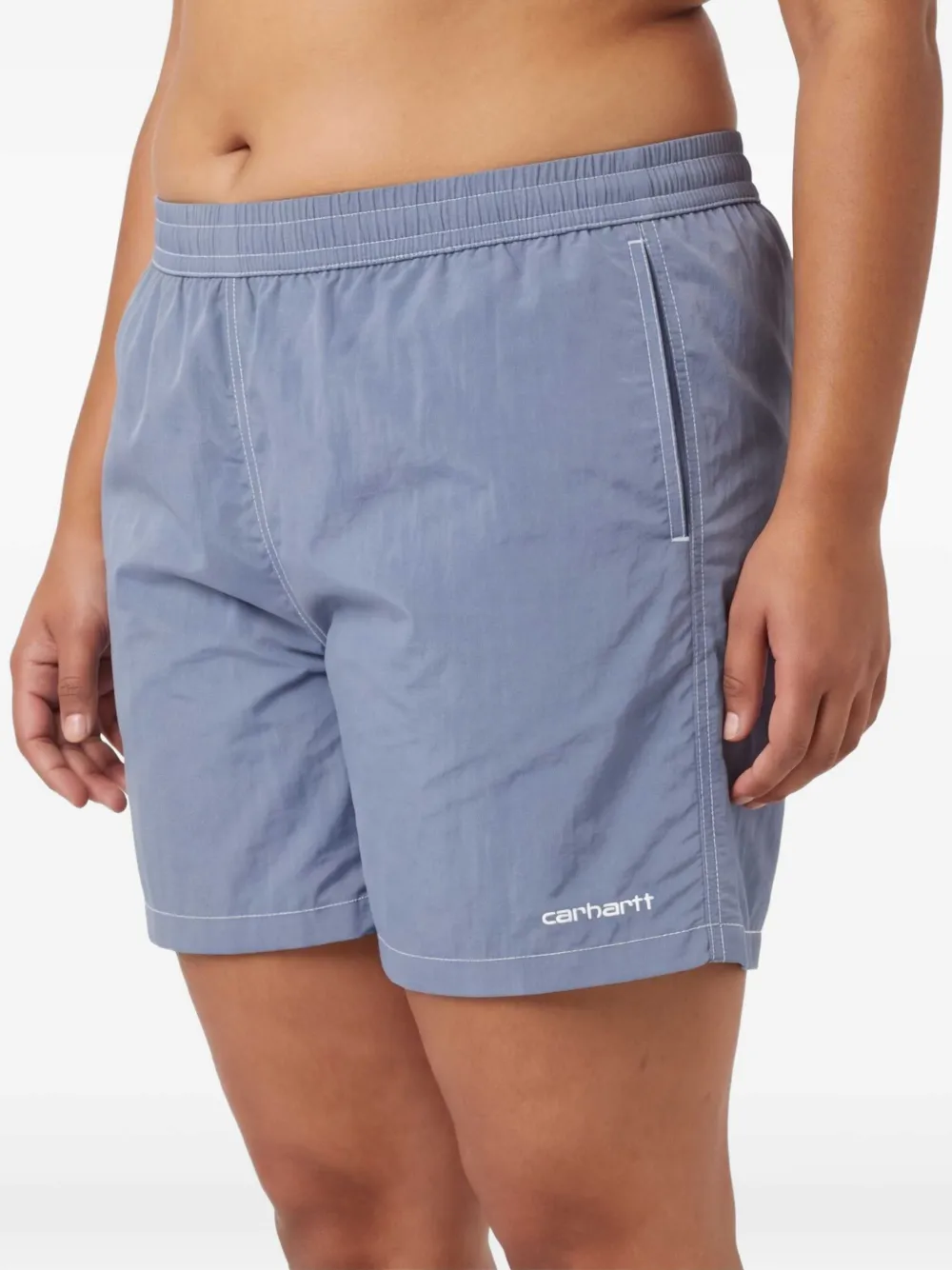 Carhartt WIP Zwembroek met geborduurd logo Blauw