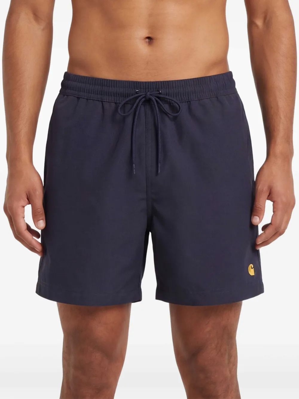 Carhartt WIP Chase zwembroek met trekkoord-sluiting Blauw