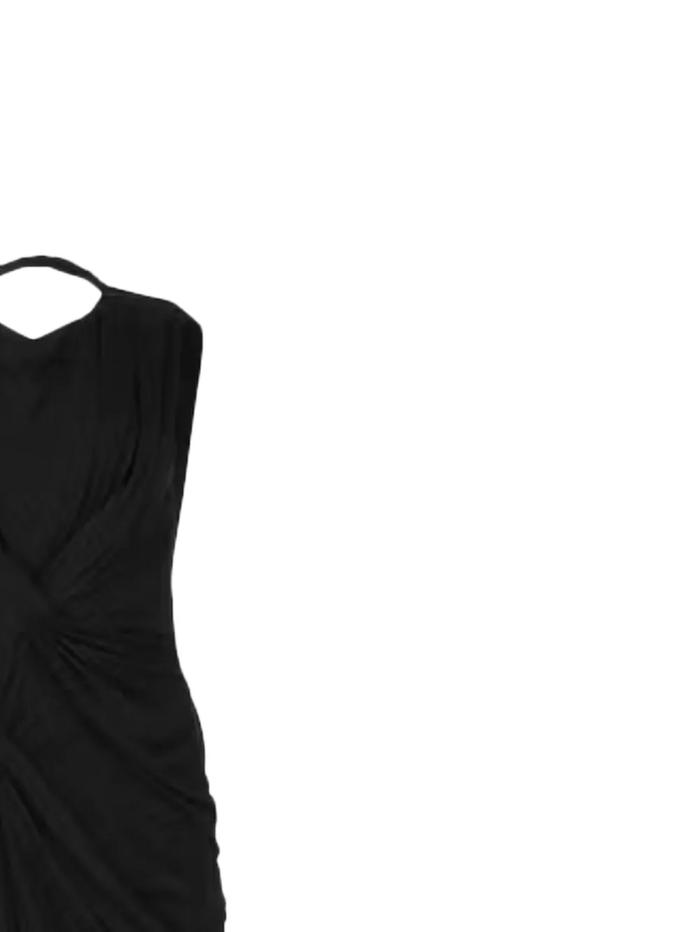  Entire Studios Oaklyn Draped Halterneck Dress - Black 