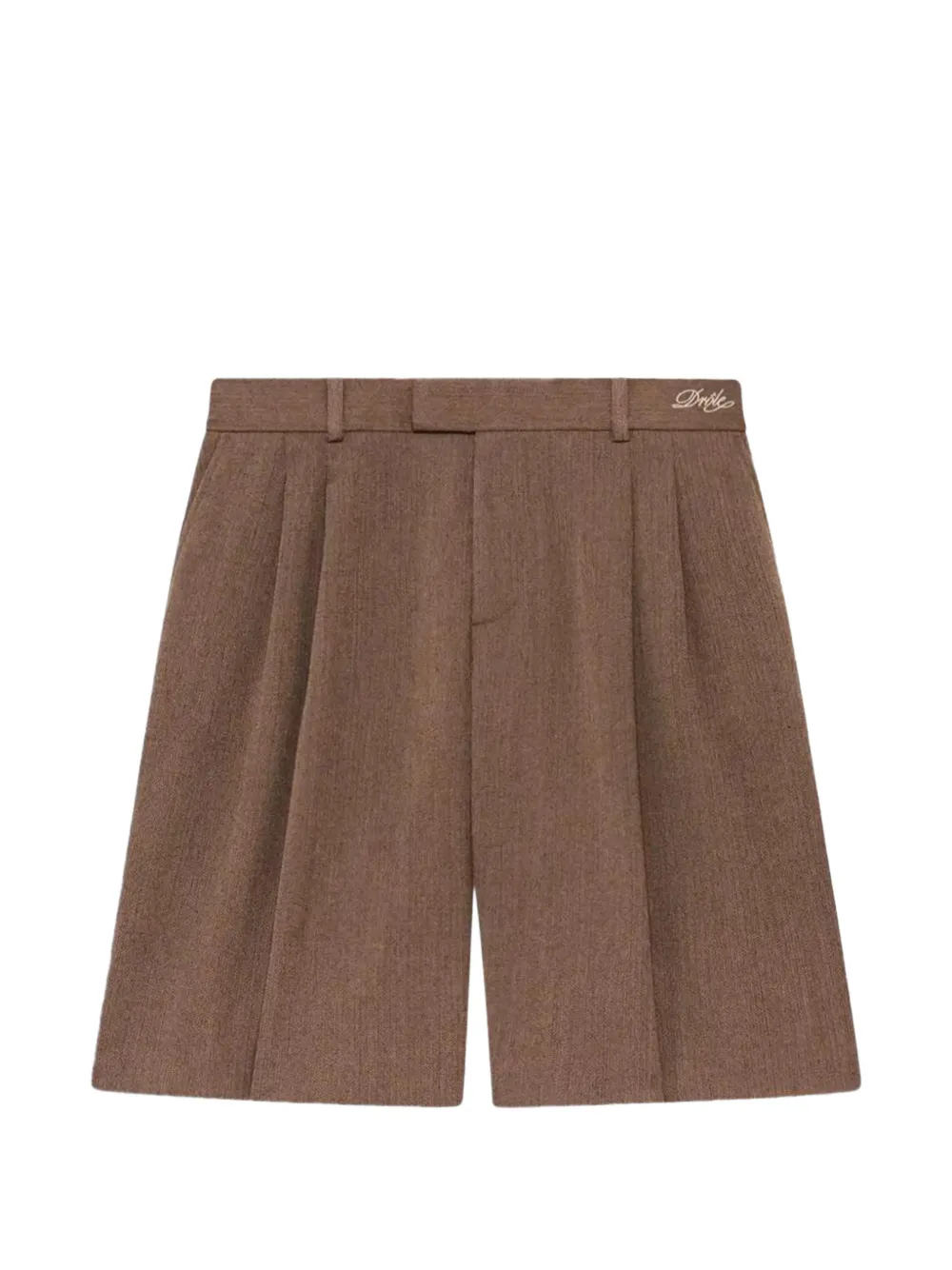 Drôle De Monsieur Cargo corti in pied-de-poule - Marrone