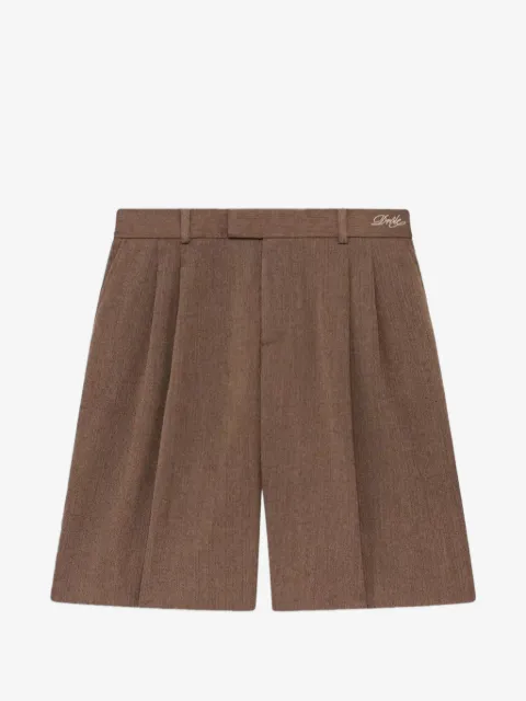 Drôle De Monsieur herringbone-pattern shorts
