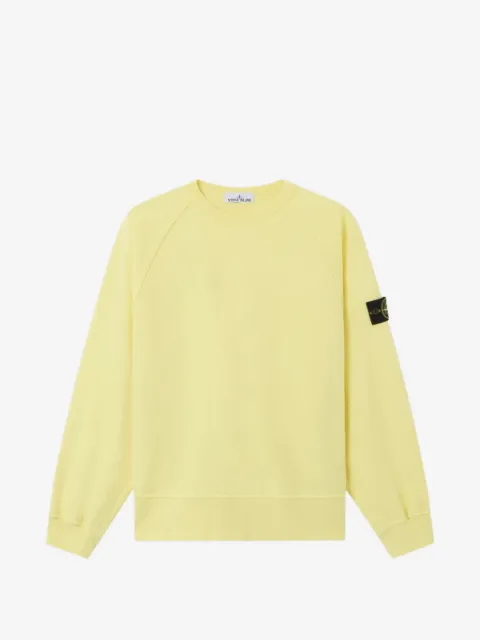 Stone Island 6100041 organic cotton fleece sweatshirt