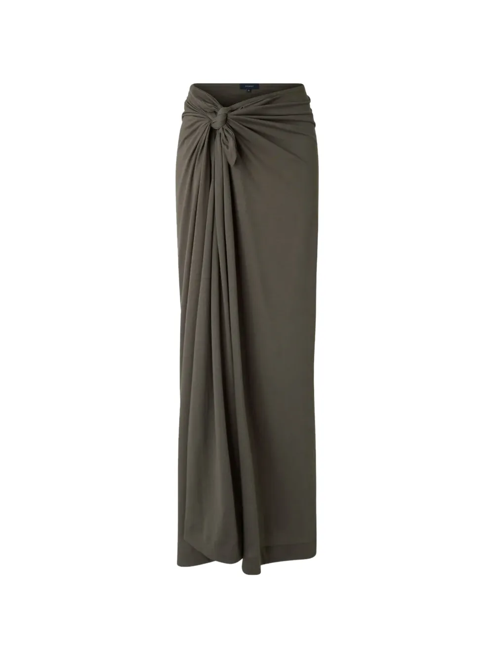 Soeur knot draped asymmetric skirt - Marrone