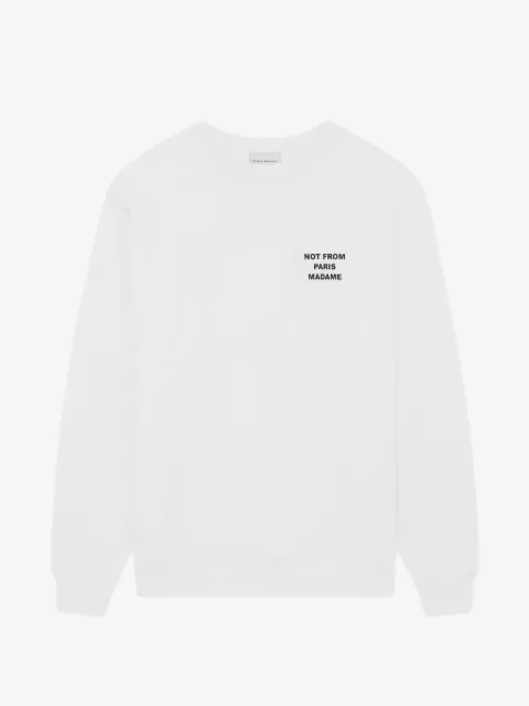 Drôle De Monsieur slogan crew-neck sweatshirt