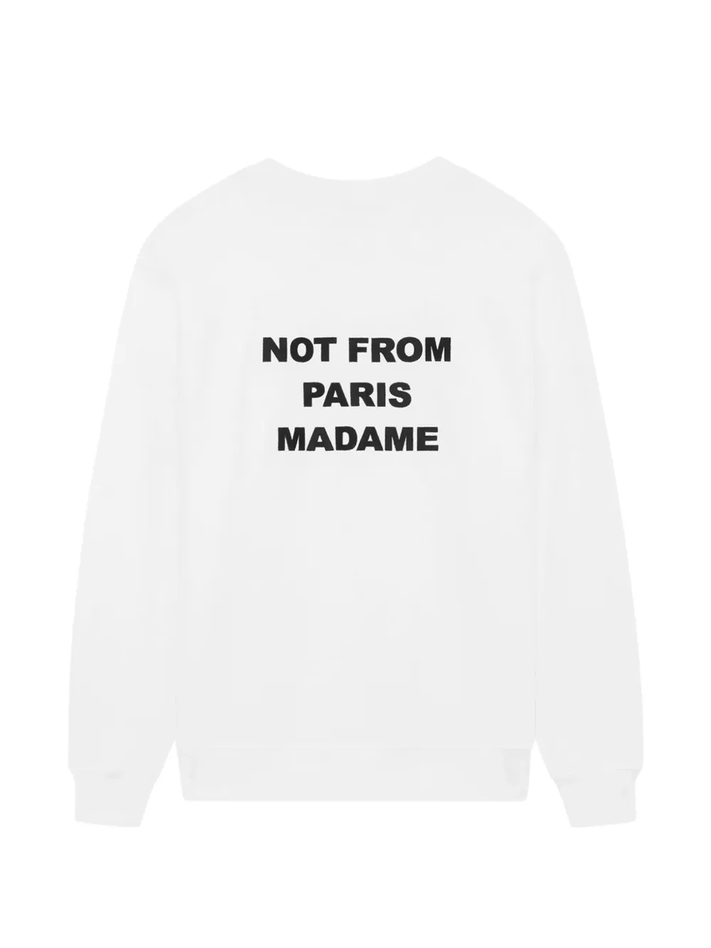 Slogan Crew-Neck Sweatshirt