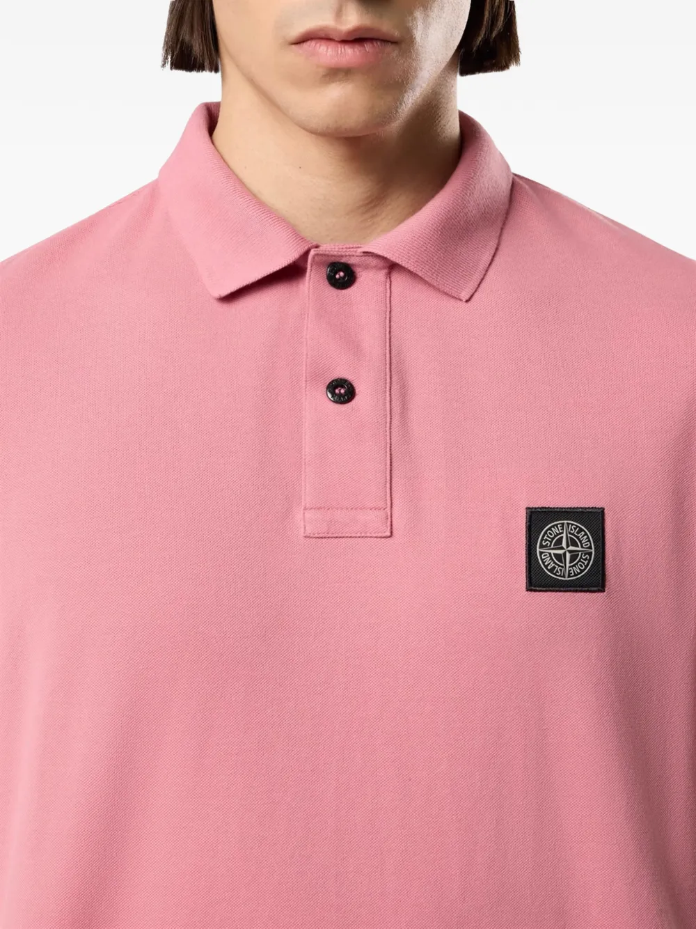 Stone Island Poloshirt met korte mouwen Roze