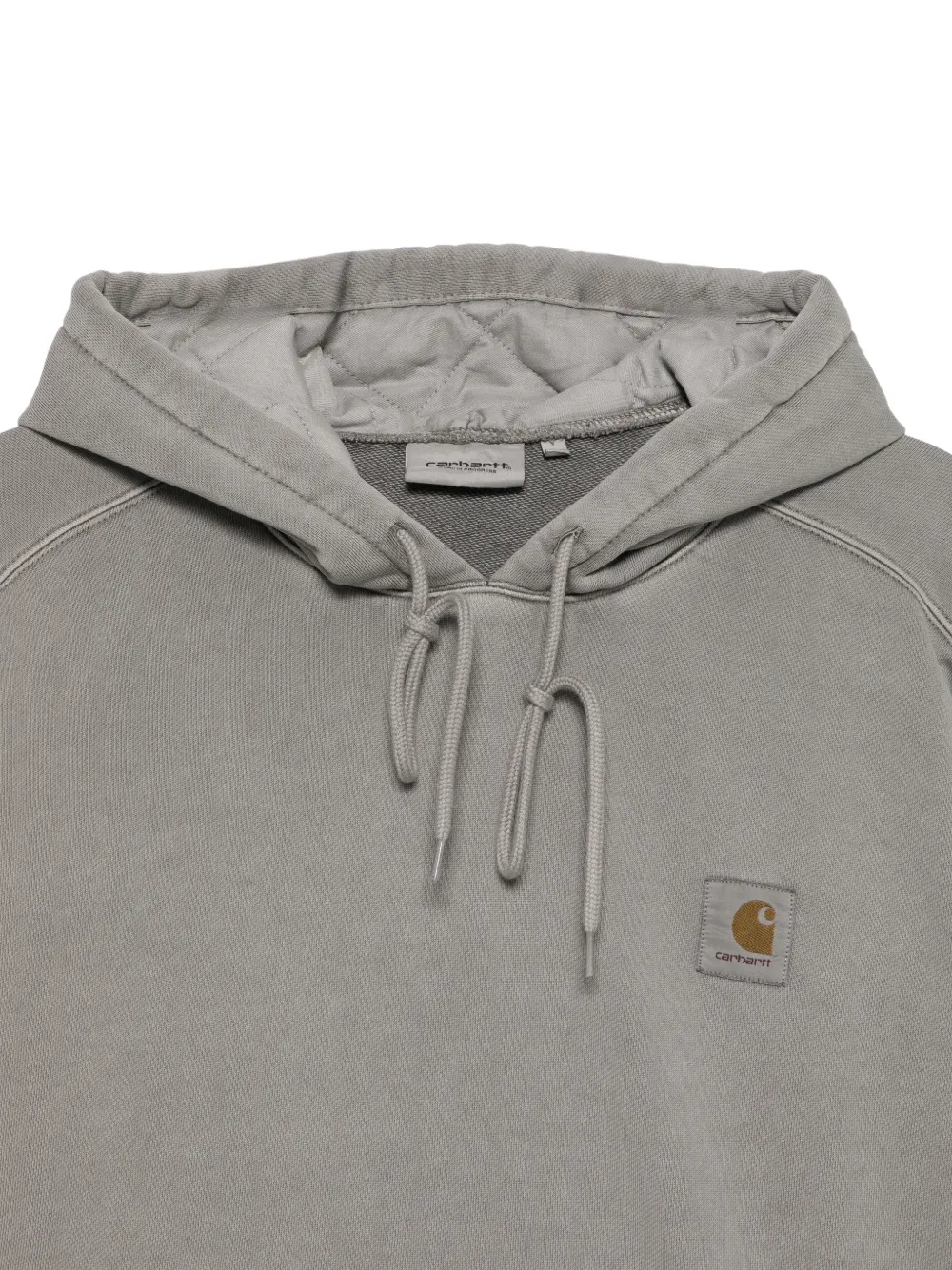 Carhartt WIP Nelson hoodie met capuchon en trekkoord Grijs