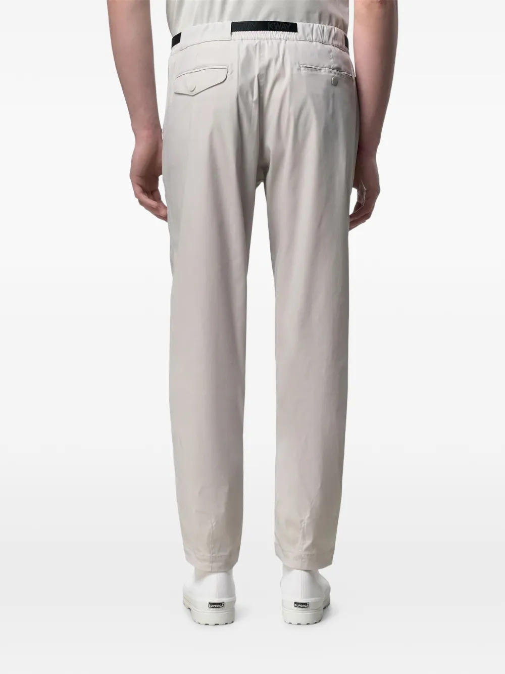 K-Way elasticated trousers | Pantalones rectos y con corte regular