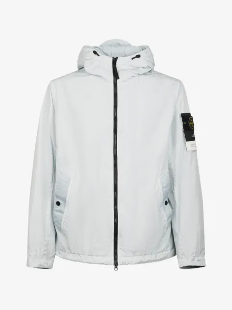 Stone Island Jaqueta com capuz e zíper