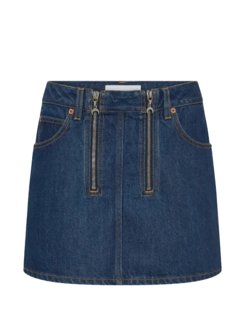 Marine Serre — zipped mini skirt
