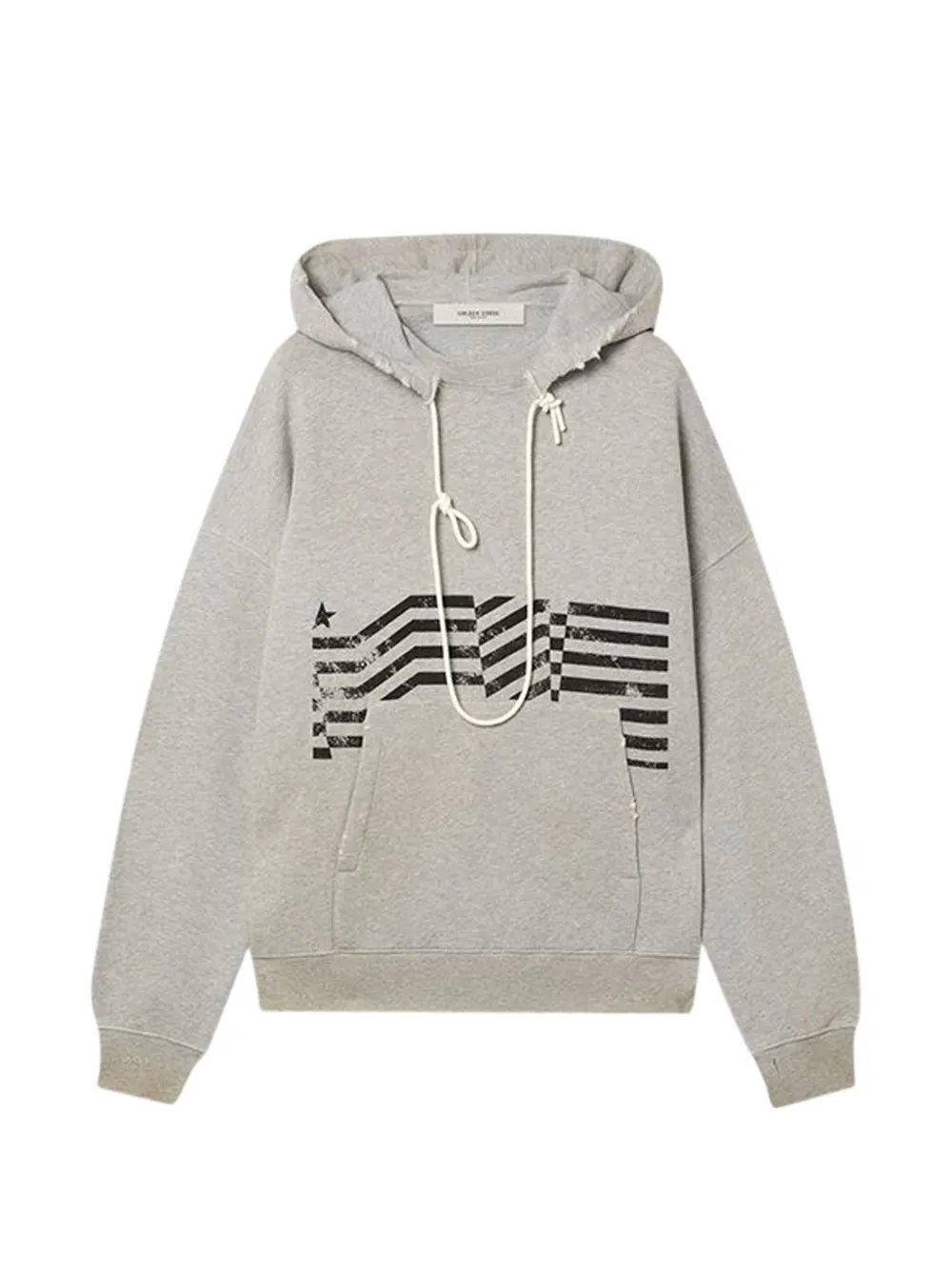Golden Goose Hoodie in Distressed-Optik - Grau
