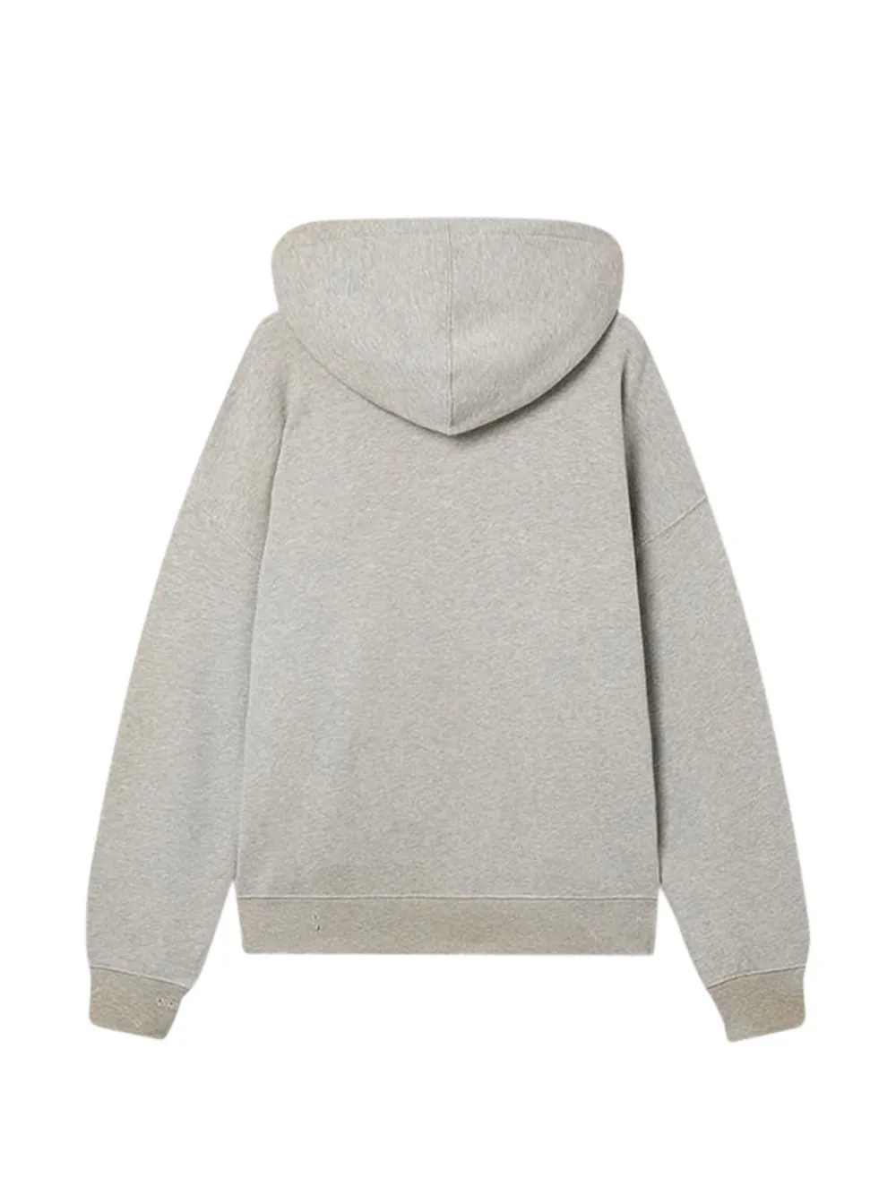 Golden Goose Hoodie van grijs katoen met vlagprint