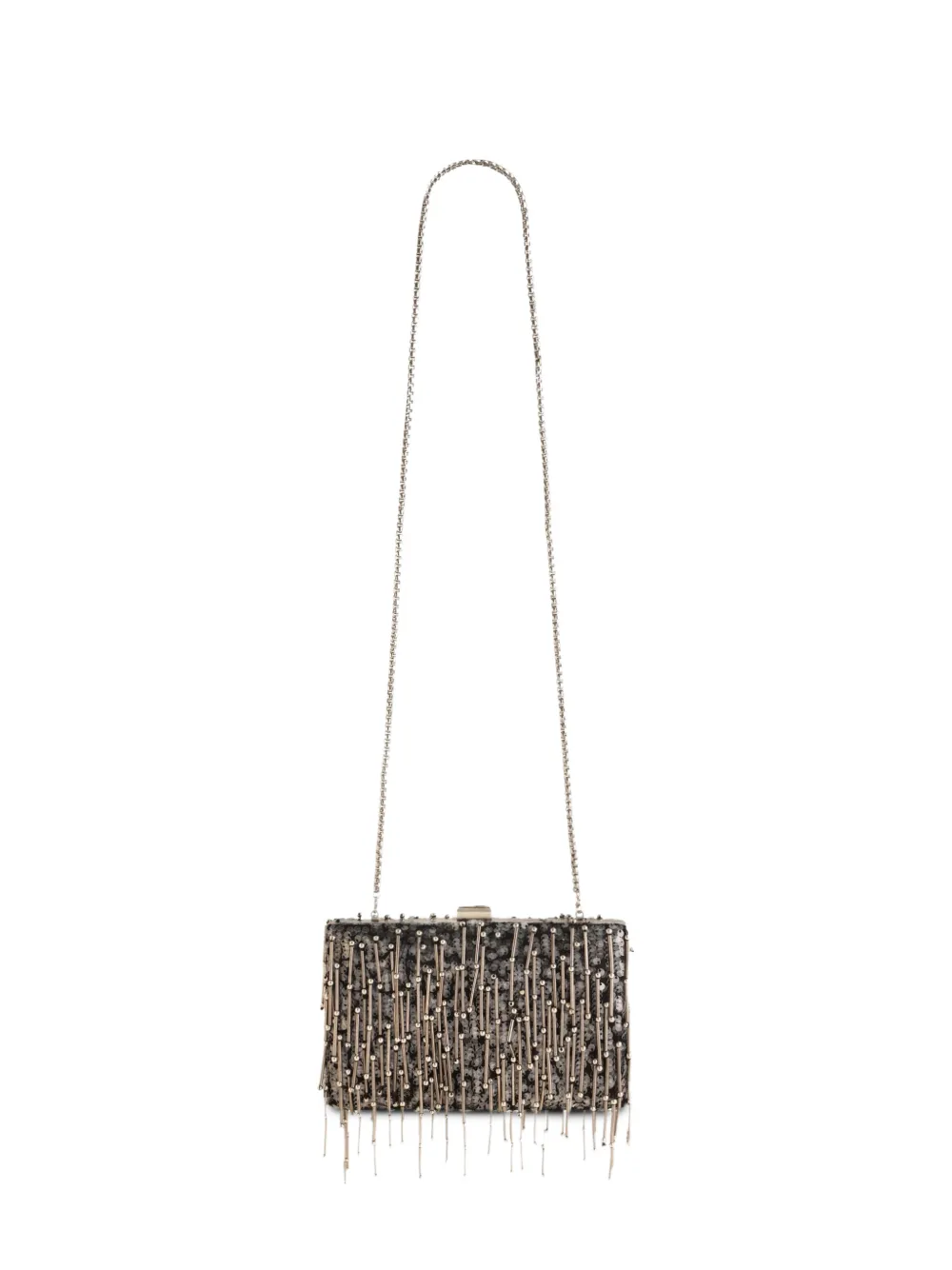 Gemy Maalouf Clutch con paillettes - Nero