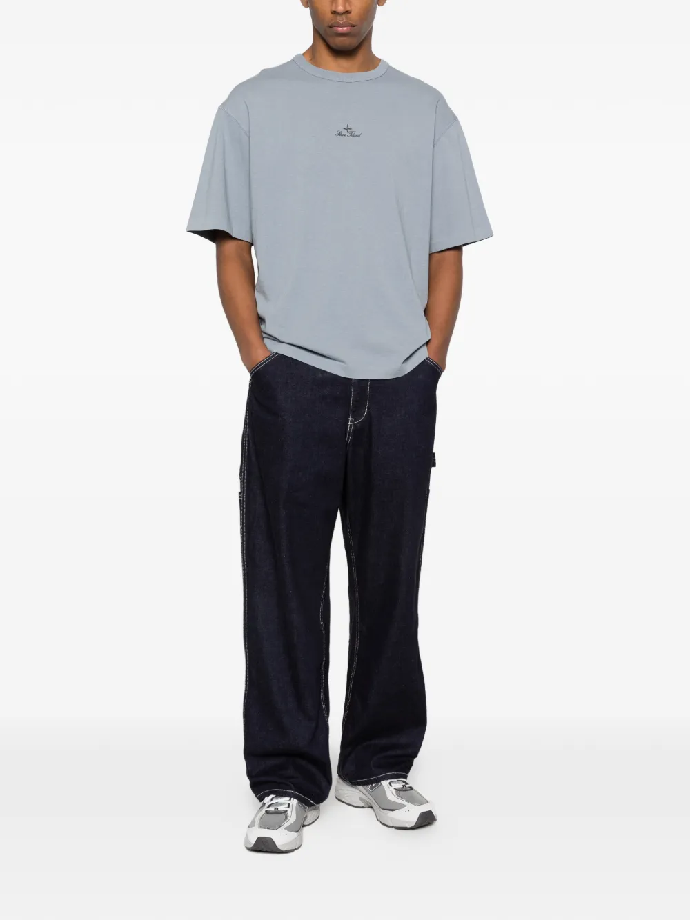 Stone Island 로고 티셔츠 | 티셔츠