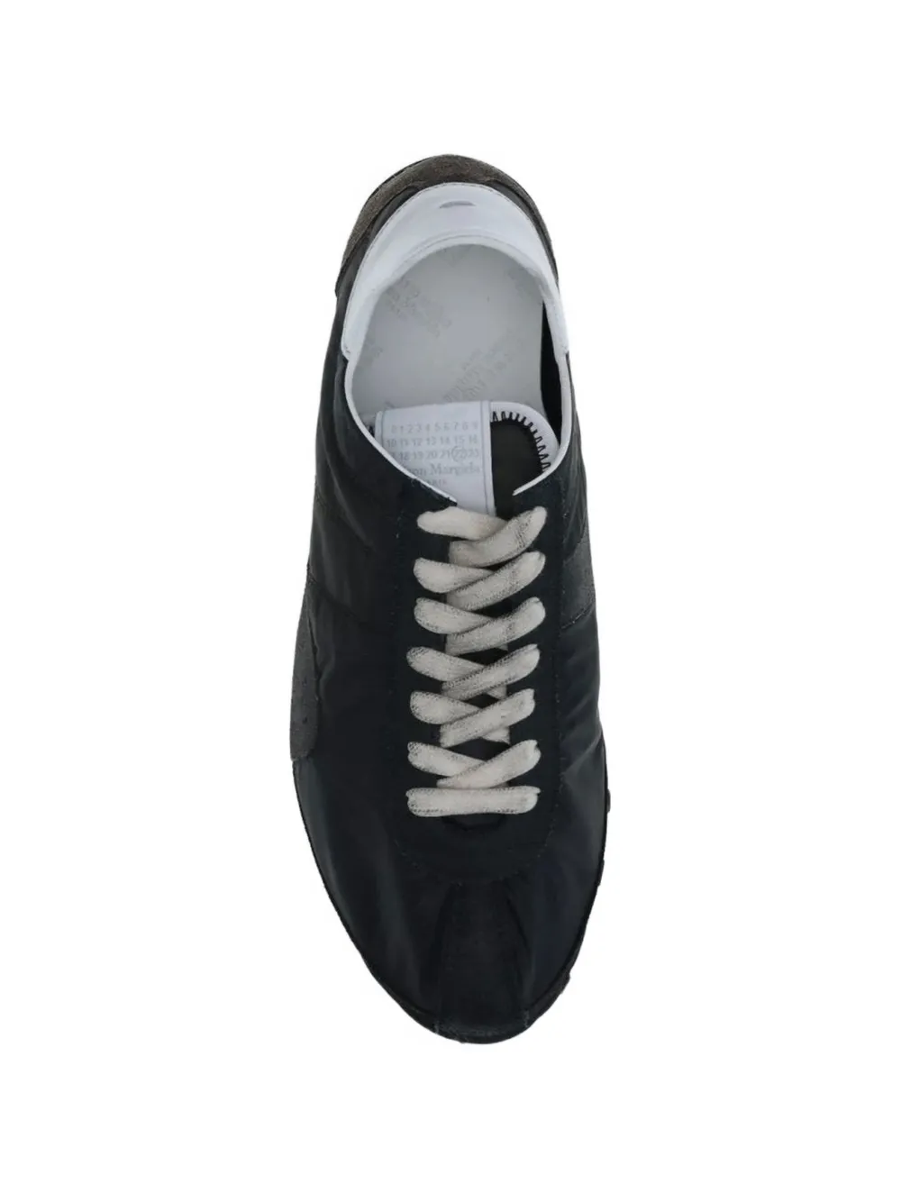 Maison Margiela lace-up sneakers Zwart