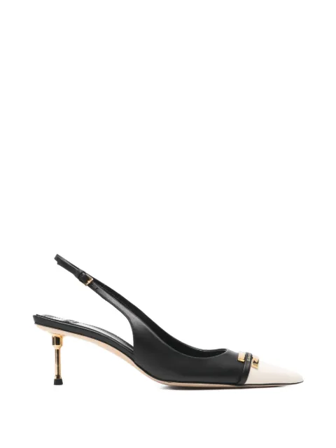 Elisabetta Franchi two-tone buckle pumps