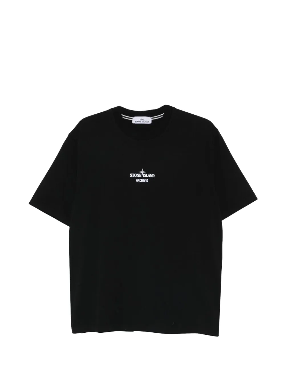 Stone Island logo-print T-shirt | Black | Image 1