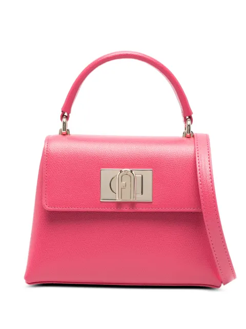 Furla 1927 top-handle lock detail mini bag