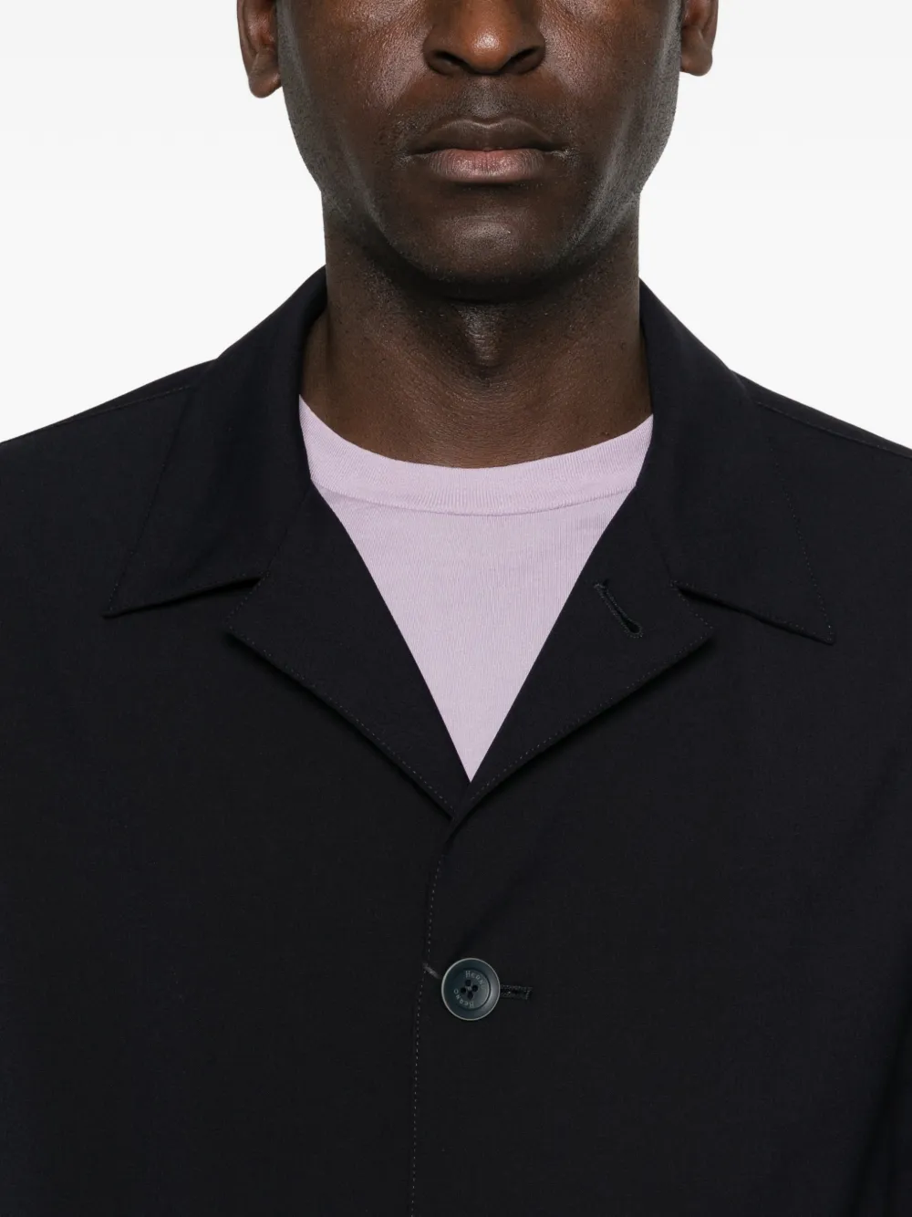 Herno Button-up shirtjack Blauw