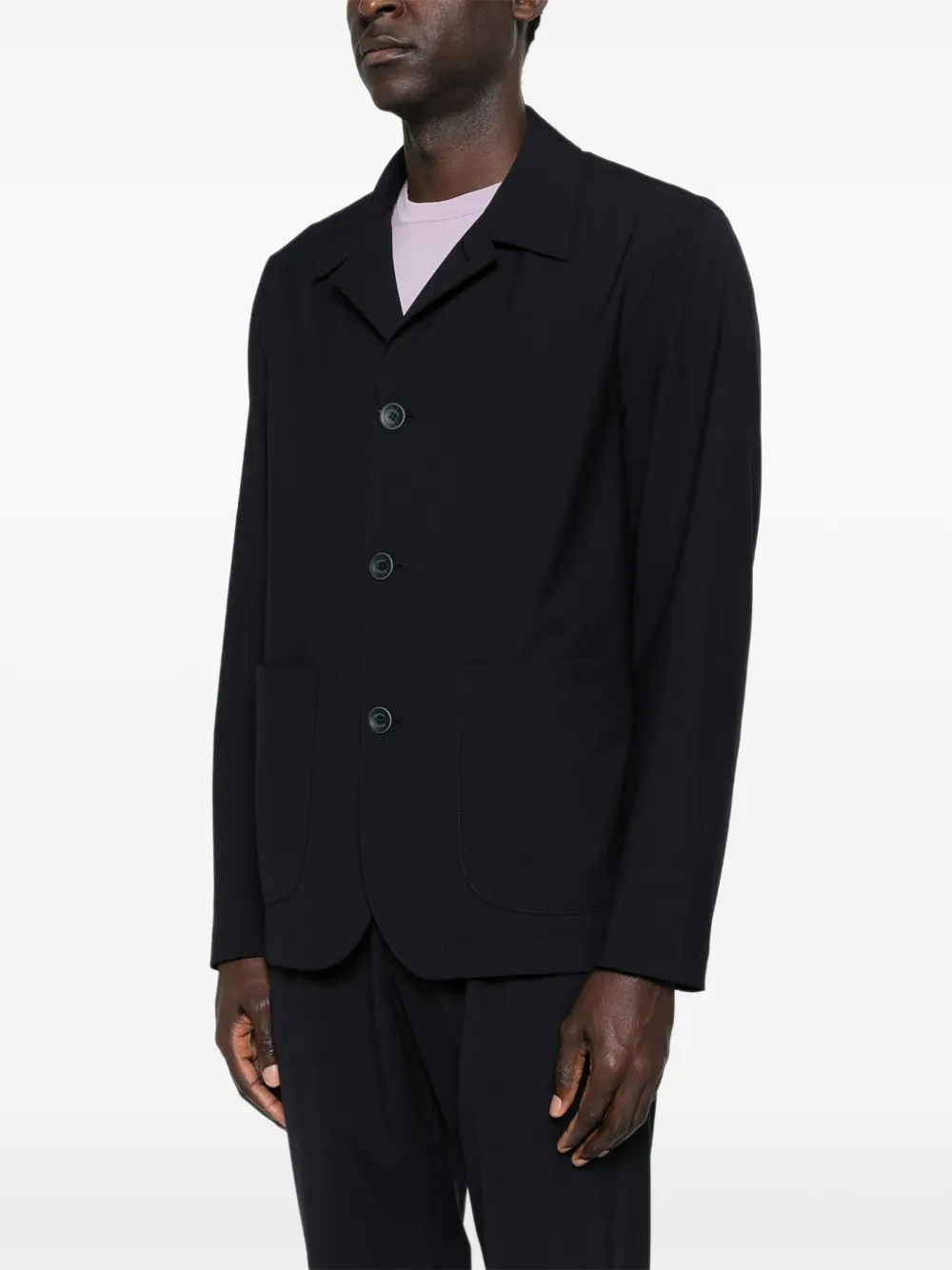 Herno Button-up shirtjack Blauw