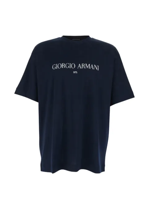 Giorgio Armani logo-print cotton T-shirt