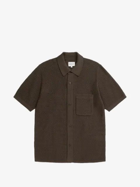 Norse Projects Gebreid overhemd met zak