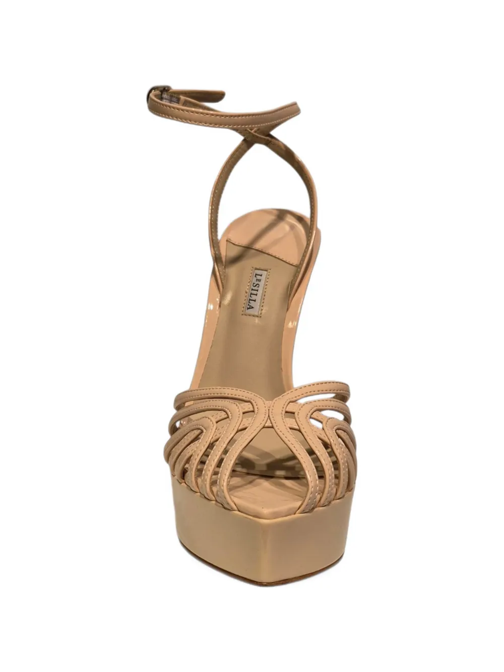 Le Silla Sandalen met plateauzool Beige
