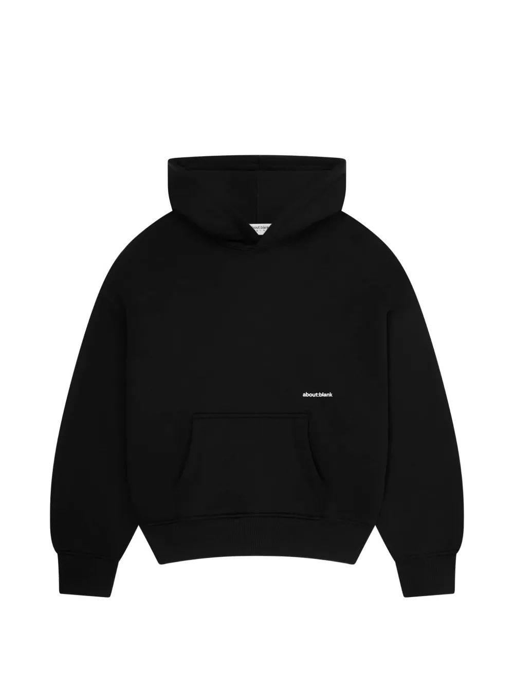 ABOUTBLANK logo印花连帽衫 | 黑色 | Image 1