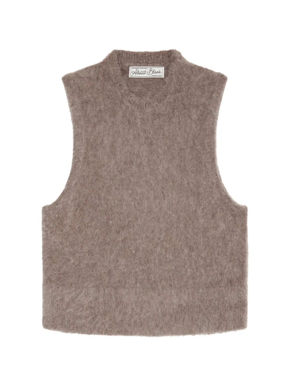 ABOUTBLANK crew-neck vest - Marrone
