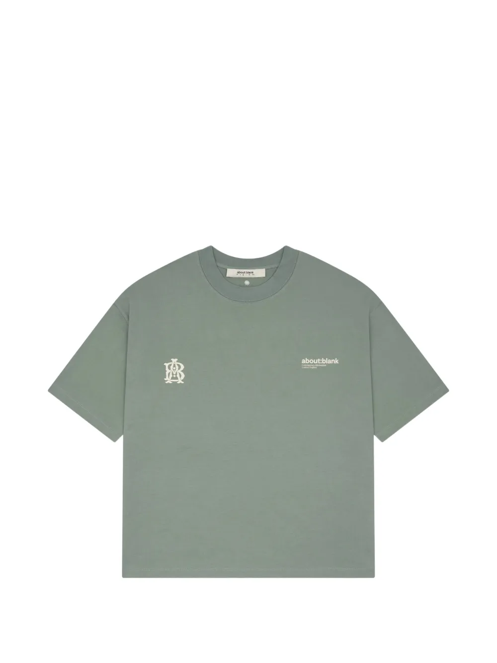 ABOUTBLANK 直筒T恤 | 绿色 | Image 1