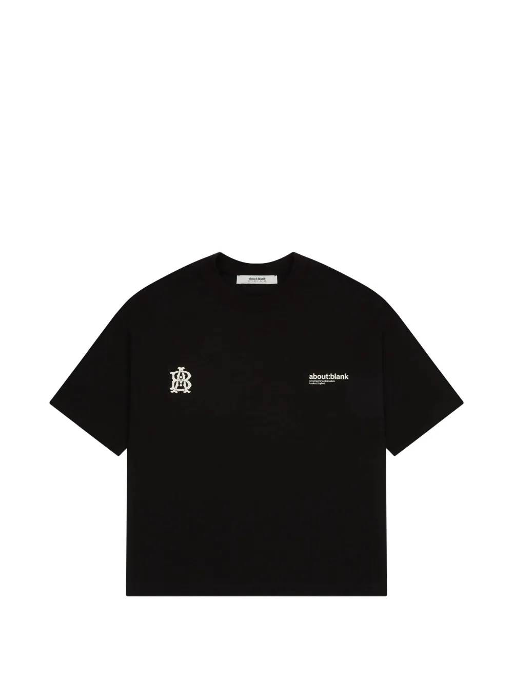 ABOUTBLANK クルーネック Tシャツ | ブラック | Image 1
