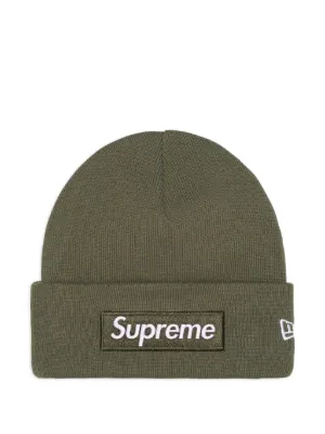 Supreme x New Era® Box Logo Beanie | Grey | FARFETCH