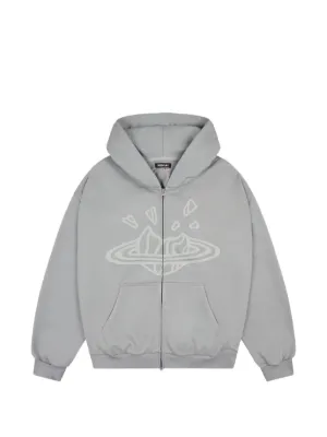 BROKEN PLANET Market zip-up Hoodie | Grey | FARFETCH