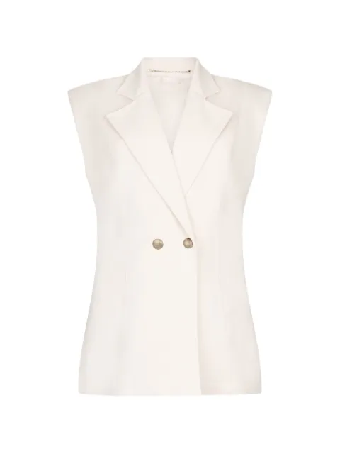 LIU JO Colete com ombreiras e abotoamento duplo