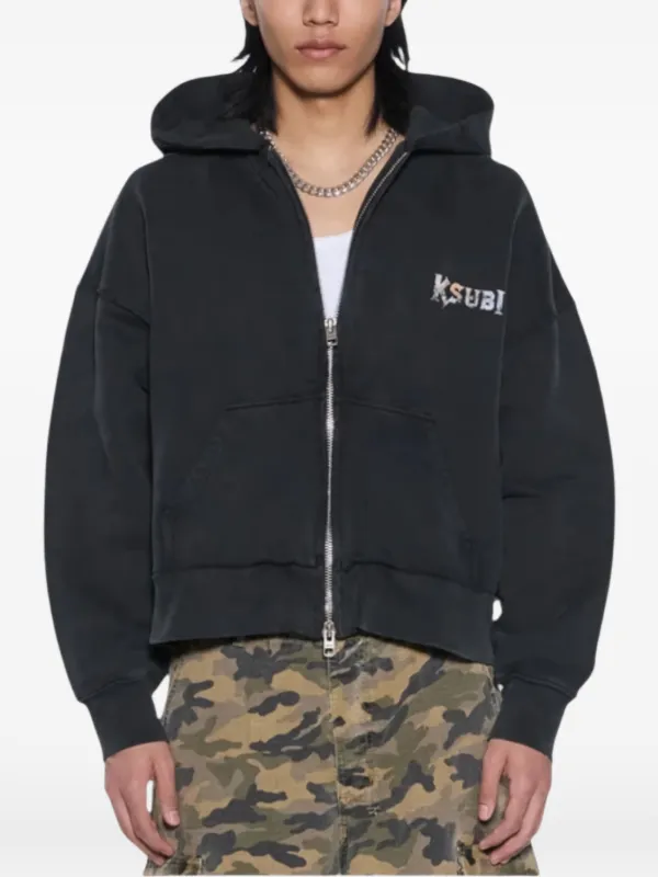 Ksubi スネーク ジップアップ パーカー | ブラック | FARFETCH JP
