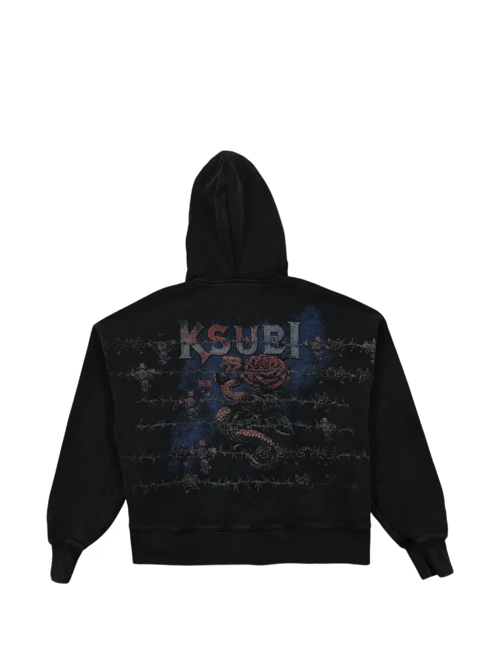 Ksubi Snake hoodie met rits Zwart
