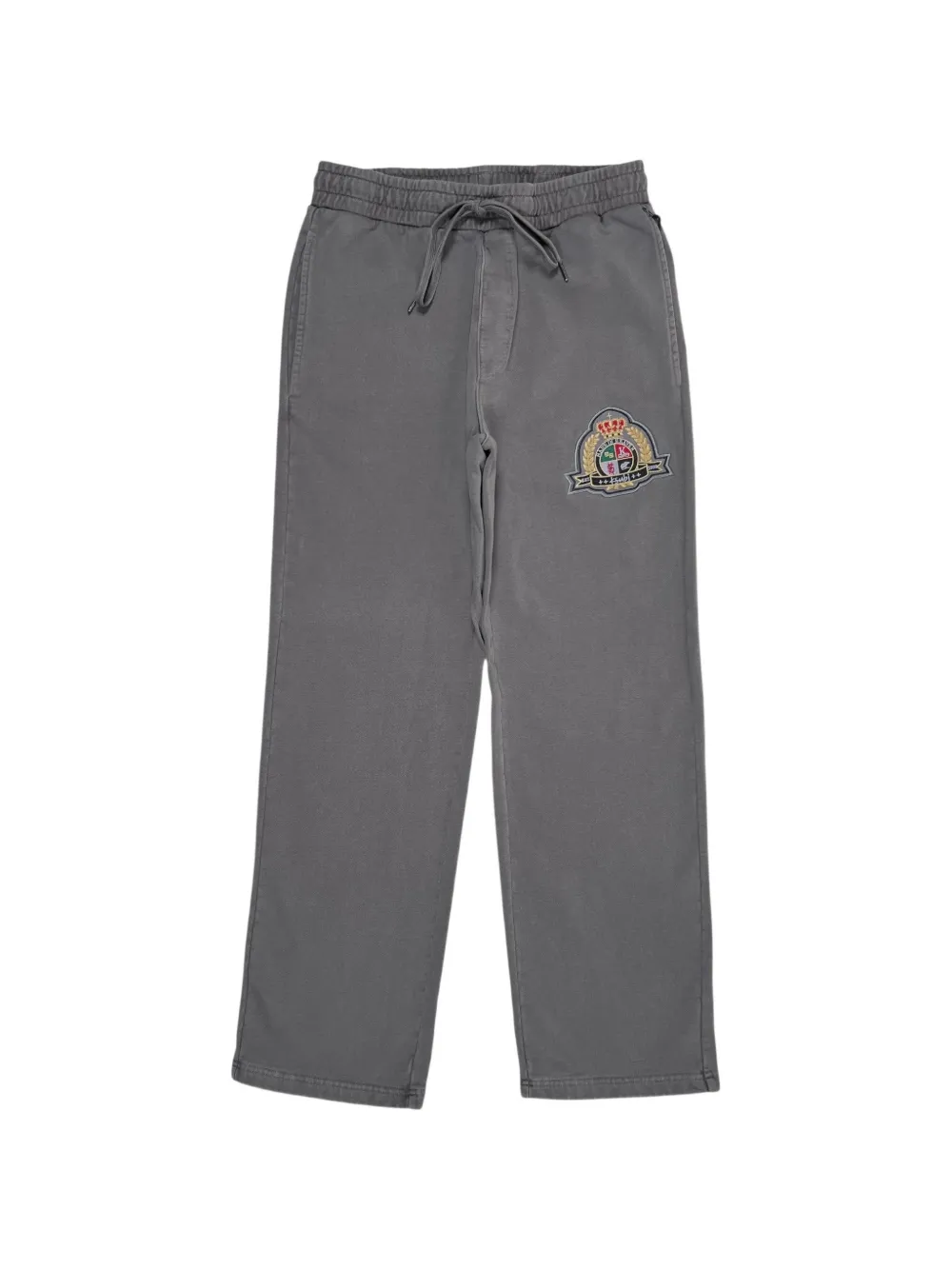 Ksubi appliqued patch straight leg trak pants - Grigio