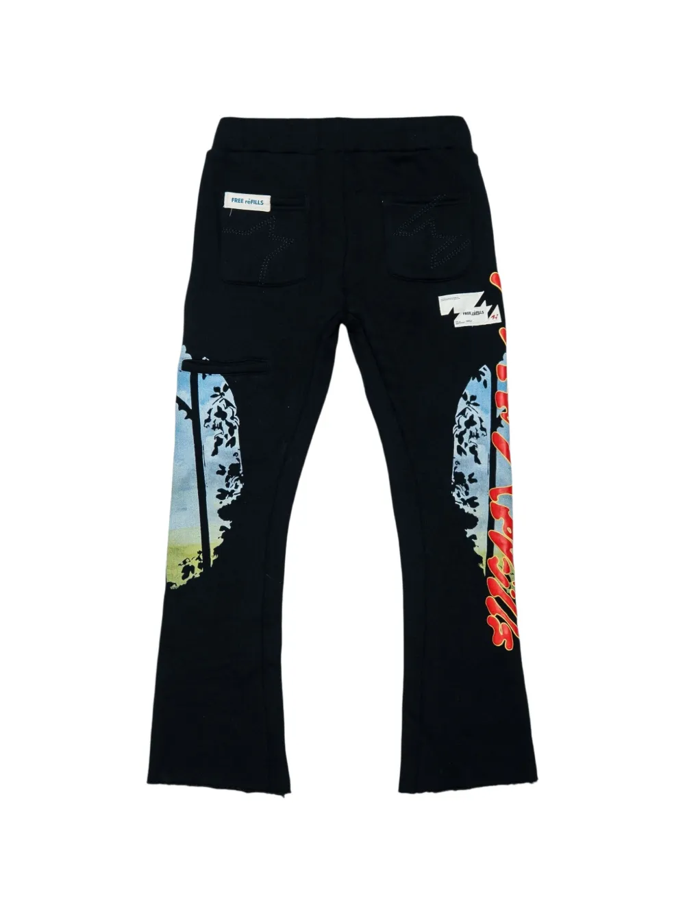 Free Refills graphic print track pants - Zwart