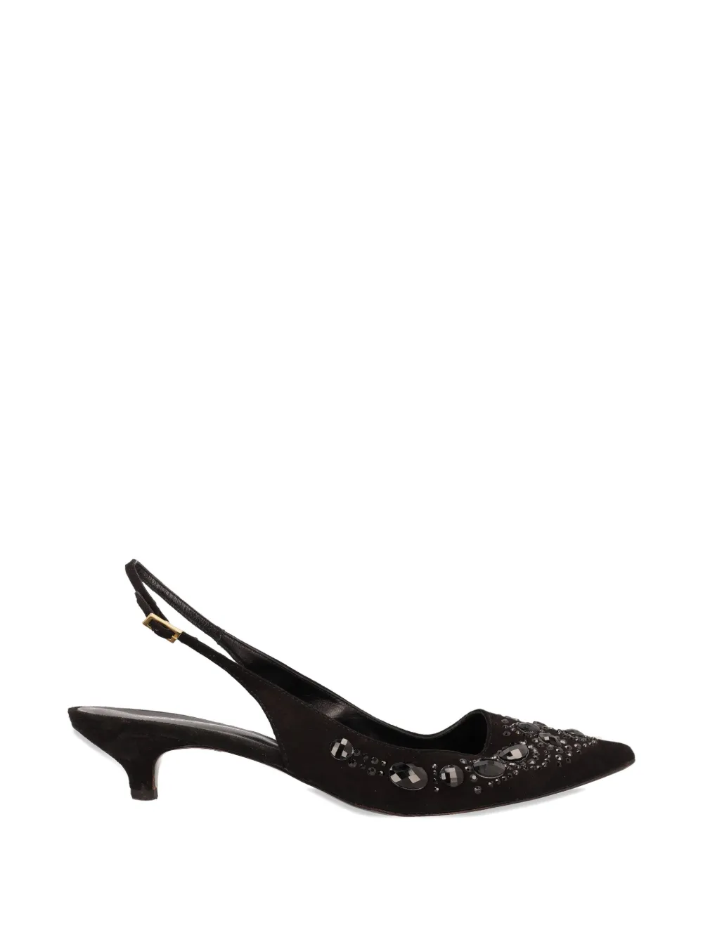 MAURO VOLPONI pointed slingback pumps - Schwarz