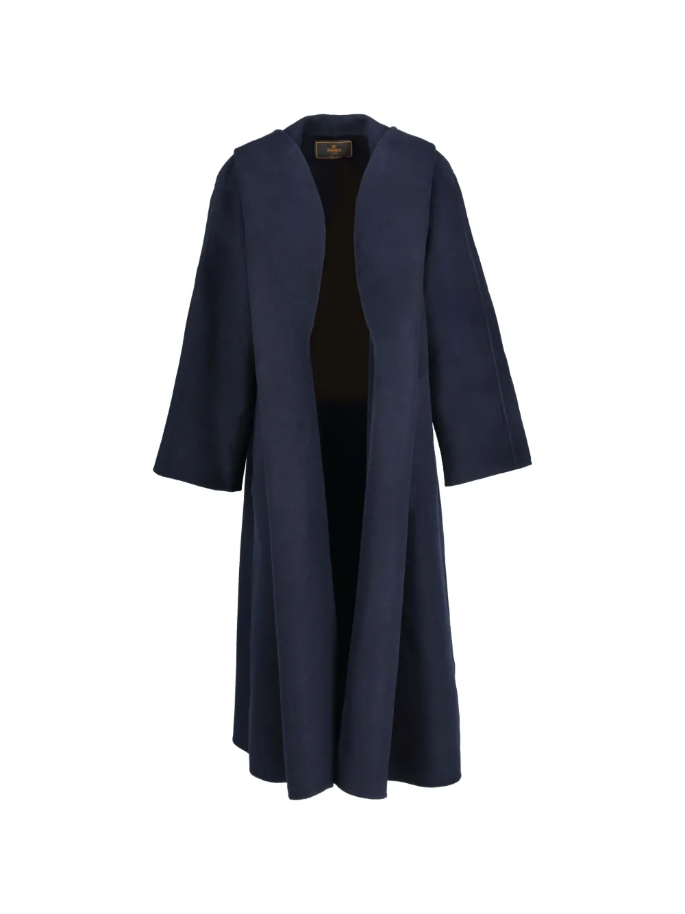 Fendi Pre-Owned wool collar coat - Blu