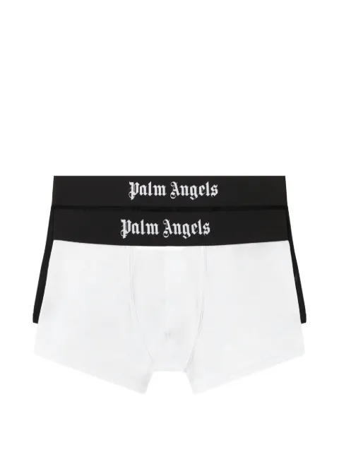 Palm Angels set de dos bóxeres con cinturilla elástica y logo