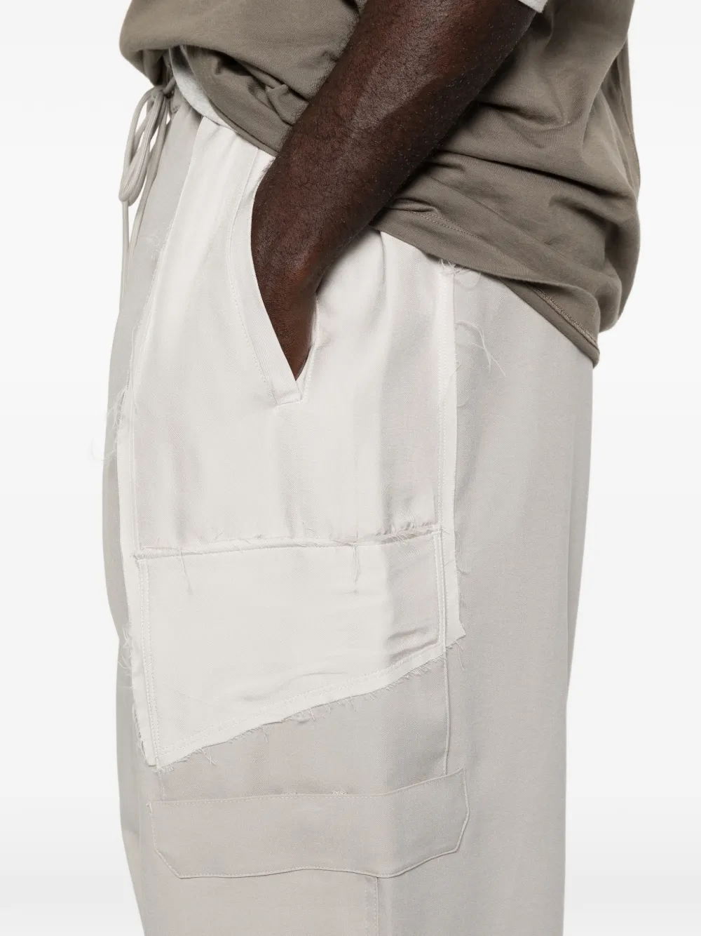 Y-3 Broek met trekkoord Grijs