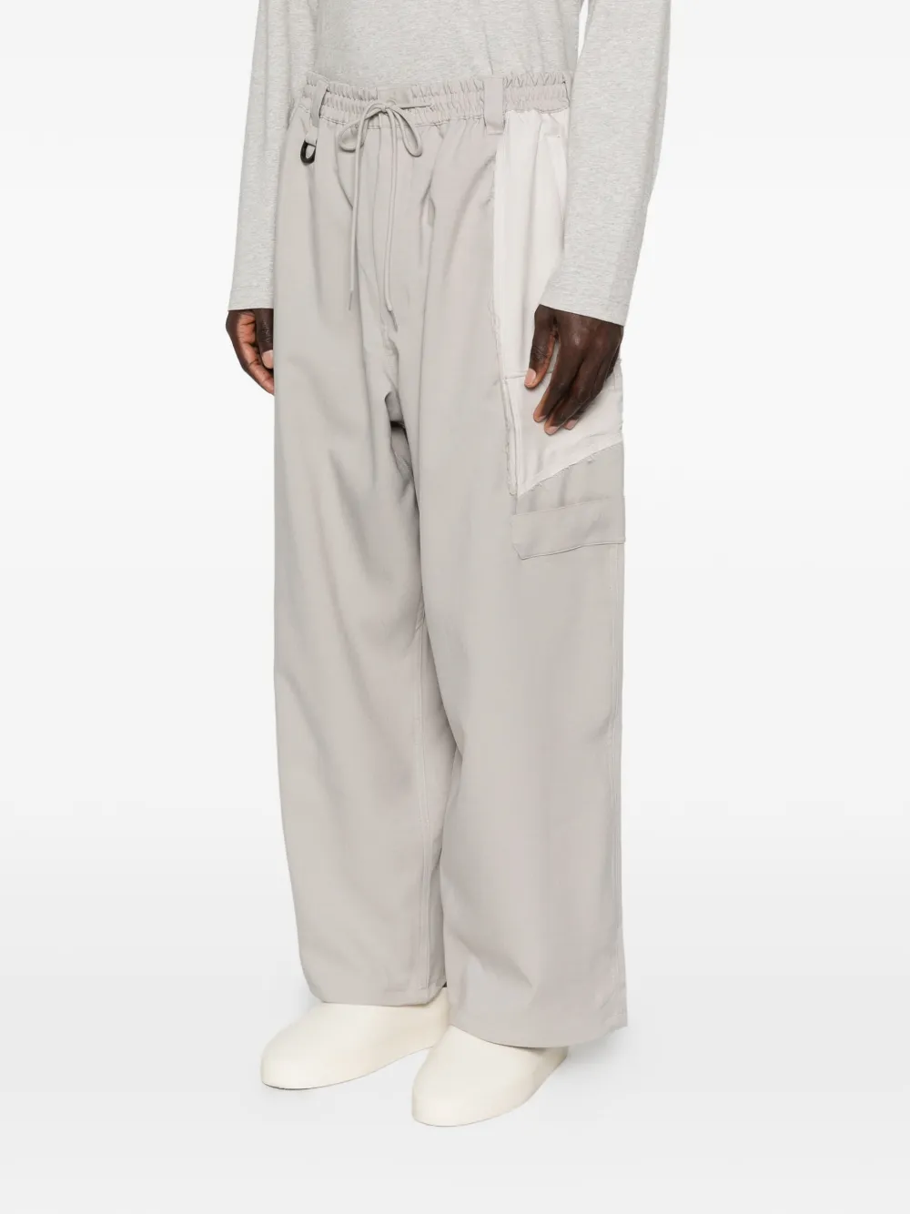  Y-3 Drawstring Multi-pocket Trousers - Grey 
