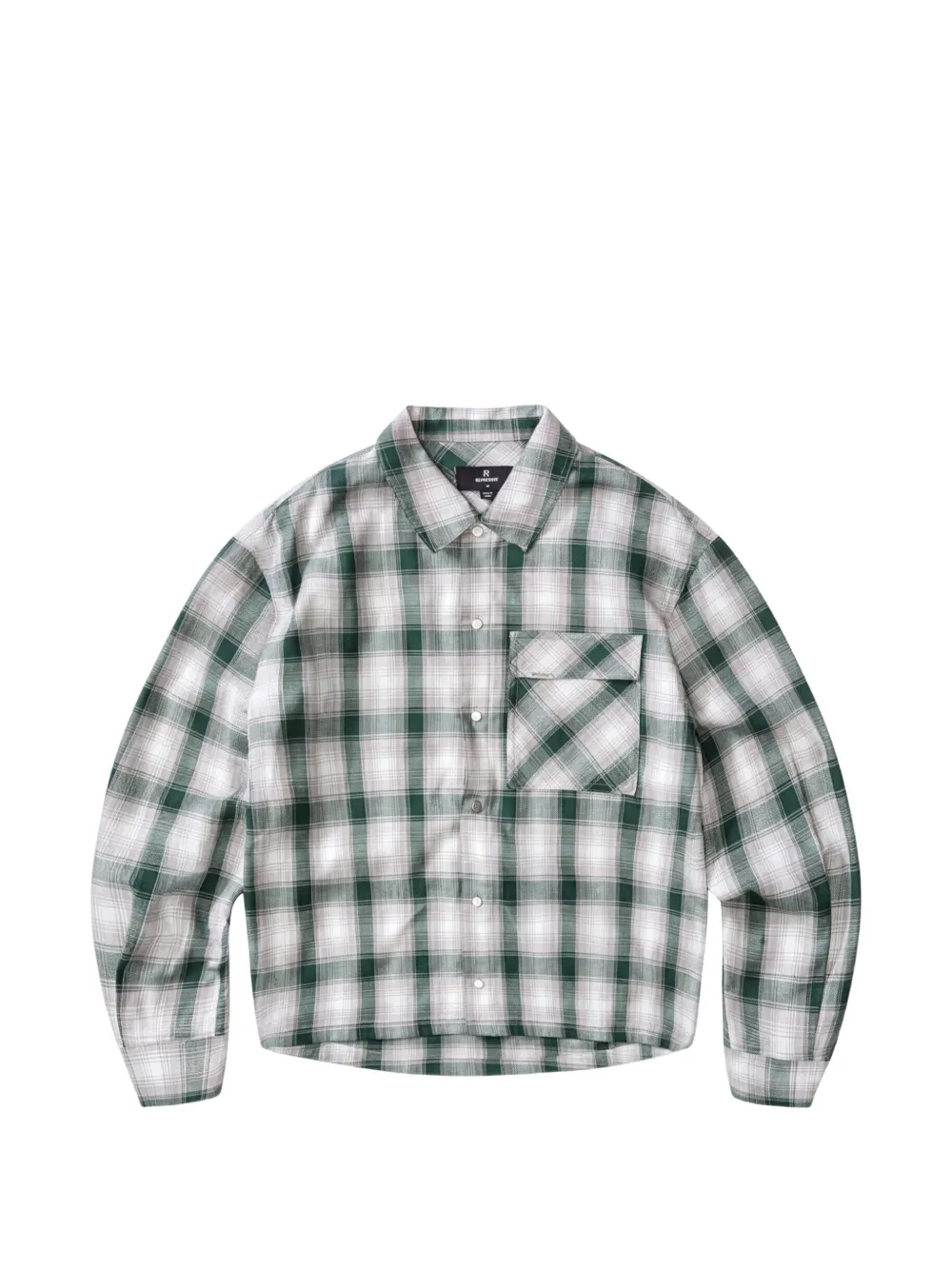 Represent check-print t shirt - Grün