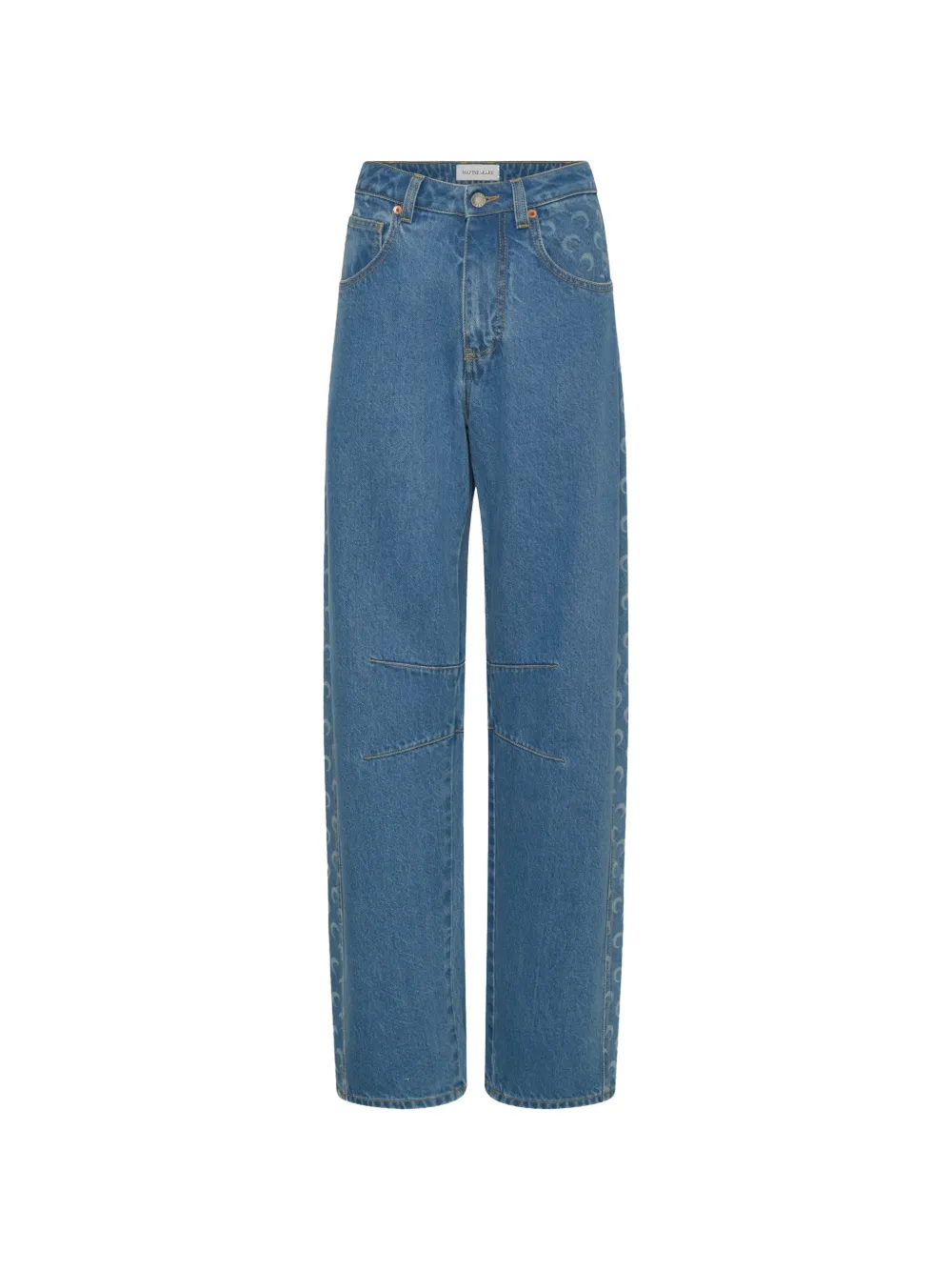 Marine Serre Moon Diamond jeans - Blau